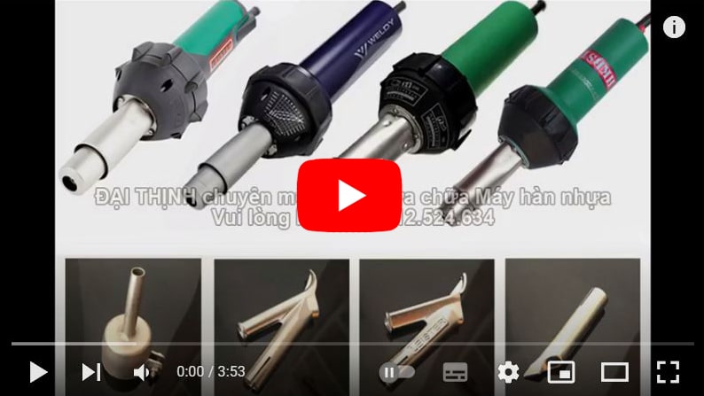 Máy hàn ống nhựa tấm nhựa PVC PP PE máy hàn nhựa cầm tay 1600W