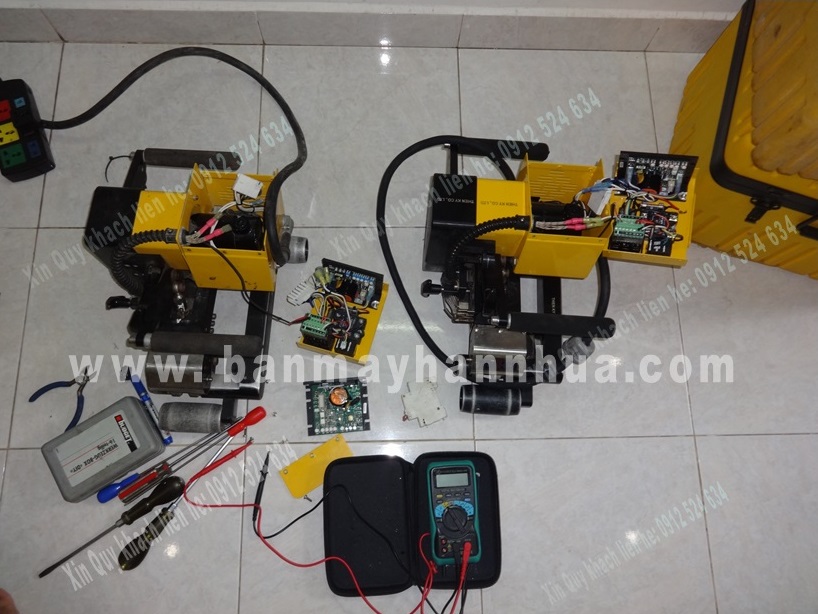 Sửa chữa máy hàn bạt nhựa dày LST900, LSTGM1, Demtech VM, Weldy WGW 300...